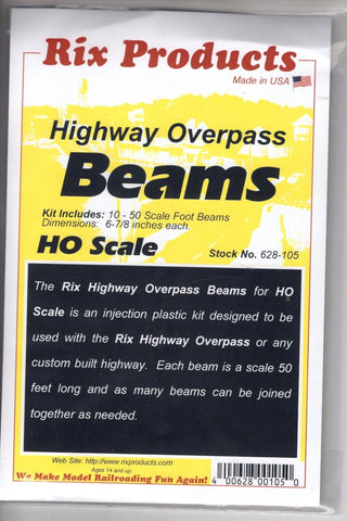 HO Scale Rix Products 628-105 Highway Overpass Beams