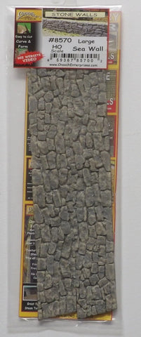 HO Scale Chooch 214-8570 Large Sea Wall Flexible Sheet