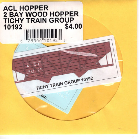 HO Scale Tichy Train 10192 ACL Atlantic Coast Line 2 Bay Wood Hopper Decal Set