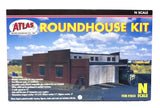 N Scale Atlas 2843 3-Stall Brick Roundhouse Building Kit