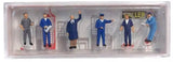 HO Scale Faller Gmbh 151691 Gas Station Staff Figures (6) pcs