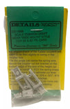 HO Scale Details West CC-1026 Scale Cushion Draft Gear "Wide Mouth" Style