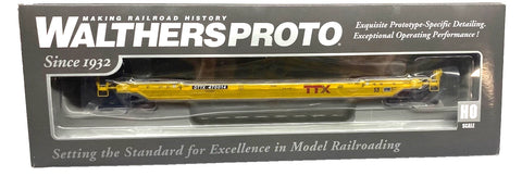 HO Scale Walthers Proto 920-109034 TTX DTTX 470014 Gunderson 53' Well Car