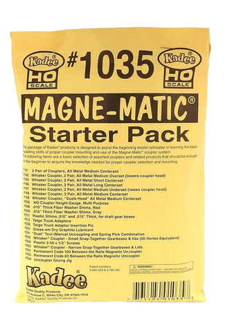 HO Scale Kadee 1035 Starter Pack Learning Assortment of Mange-Matic Couplers