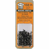 HO Scale Kadee #158-25 Bulk Scale Whisker Metal Couplers Medium Centerset 25 pr.