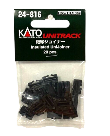HO Scale Kato Unitrack 24-816 Insulated Unijoiner pkg (20)