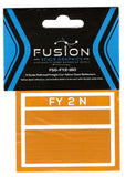 N Scale Fusion Graphics FY2-160 Freight Car Yellow Consistently w/wide Stripes