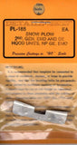 HO Scale Details West PL-185 Snow Plow 2nd, Gen. EMD and GE Hood Units, NP GE