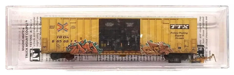 N Scale Micro Trains 12344017 TTX TBOX 665661 60' Double Door High-Cube Boxcar