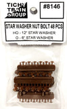 HO Scale Tichy Train Group 8146 12" Square Washer Casting pkg(48)