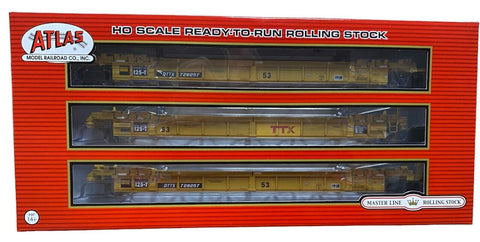 HO Scale Atlas 20006629 TTX 728257 Large Red Logo Thrall 53' 3-Unit Well Car