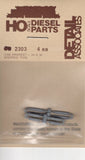 HO Scale Detail Associates 2303 Cab Armrest - 24 x 36" Stepped Type 4 Pkg