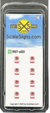 HO Scale ScaleSigns.com 1907v1 No Parking Tow Away Zone Sign (8) pcs