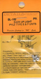 HO Scale Details West BL-162 Back Up Light Pyle Type E & F Units