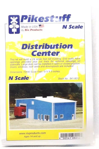 N Scale Pikestuff 541-8012 Blue 70' x 40' Distribution Center Building Kit