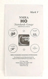 HO Scale NMRA National Model Railroad Association Metal Standards Gauge