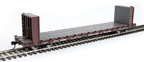 HO Scale Walthers 910-5874 Trailer Train PTTX 90585 60' PS Bulkhead Flatcar