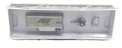 N Scale Trainworx 42893-08 ABF Freight 28' Pup Van Trailer with Converter Dolly