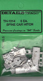 HO Scale Details West TH-1014 5 EA. Spine Car Hitch