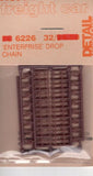 HO Scale Detail Associates 6226 Enterprise Drop Chain 32 Pkg
