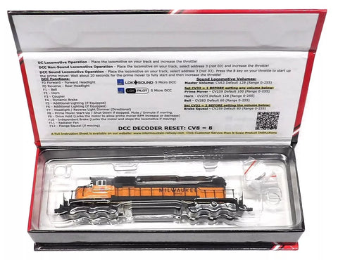N Scale Intermountain 69389-01 MILW Milwaukee Road 16 SD40-2 DCC Ready