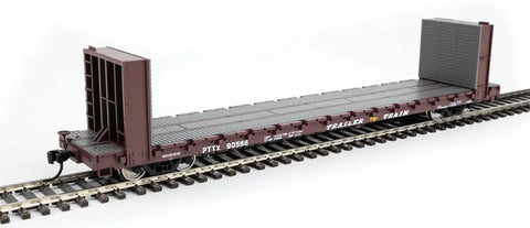 HO Scale Walthers 910-5873 Trailer Train PTTX 90566 60' PS Bulkhead Flatcar