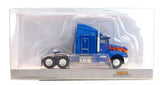 HO Brekina 85934 Blue w/Flames 1984 Kenworth T600 Sleeper-Cab Semi Tractor