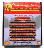 N Scale Micro Trains 98321388 2024 MT&L RR Christmas Passenger Train Set