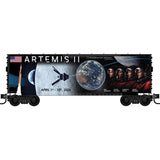 HO Atlas/Micro Trains 10003 ARTEMIS II Commemorative 40' Plug-Door Boxcar Kit
