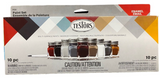 Testors 9120 Auto Detail Colors (8) Enamel Paint, Thinner & Brush Kit