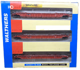 HO Walthers Gold Line 932-3947 Canadian Pacific 53' NSC 3-Unit Well Car Set