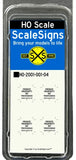 HO Scale ScaleSigns.com 21104 UP Union Pacific No Trespassing #4 Sign (4) pcs(Copy)