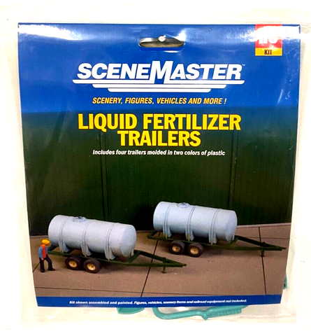 HO Scale Walthers Scene Master 949-4194 Liquid Fertilizer Trailer Kit 2-Pack