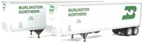 HO Walthers SceneMaster 949-2510 BN Burlington Northern Trailmobile 40' Trailers