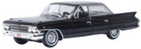 HO Scale Oxford Diecast 87CSD61004 1961 Ebony Cadillac Sedan de Ville
