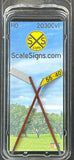 HO Scale ScaleSigns.com 2030Cv1 Speed Limit Slim 55-40 Sign (2) pcs