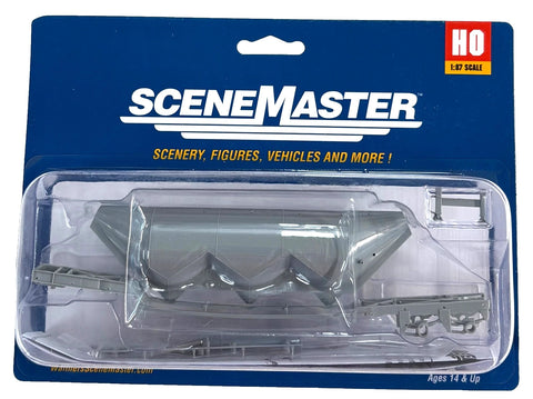 HO Scale Walthers SceneMaster 949-2620 Undecorated Dry Bulk Semi Trailer