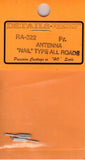 HO Scale Details West RA-322 Antenna "Nail" Type All Roads
