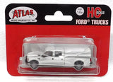 HO ScaleAtlas 35000001 Ford F-350 White Crew-Cab Pickup Truck w/Cap