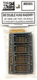 HO Scale Tichy Train Group 8086 8/8 Double Hung 38"x68" Masonry Window pkg (12)