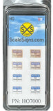 HO Scale ScaleSigns.com 7000 No Trespassing & No Soliciting Sign (8) pcs