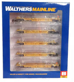 HO Scale Walthers MainLine 910-55673 Large Red  logo TTX DTTX 748247 Thrall 5-Unit Rebuilt 40' Well Car