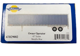 HO Scale Athearn 29082 Owner Operator Metallic Blue 45' Smooth Side Trailer