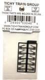 HO Scale Tichy Train Group 3046 Angled Side/Bottom Mount Car Stirrups (10)