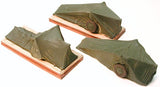 HO Scale Chooch 7257 Covered Military Artillery Freight Cat Load pkg (3)