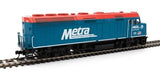 HO Scale Walthers MainLine 910-19473 Chicago Metra 129 F40PH ESU DCC/Sound