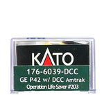 N Scale Kato 176-6039-DCC Amtrak 203 P42 Operation Lifesaver 50th w/DCC