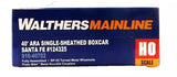 HO Walthers MainLine 910-40702 Santa Fe 124325 40' ARA Single Sheathed Boxcar
