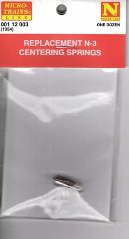 N Scale Micro Trains 00112003 Replacement N-3 Centering Springs 12 / Pkg