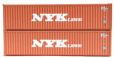 N Scale Jacksonville Terminal 405061 NYK LINE 40' High Cube Container Set (2)pcs